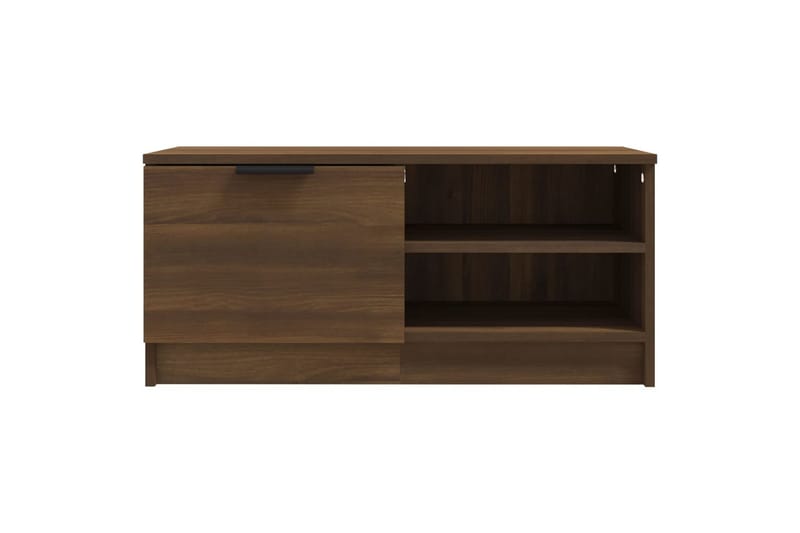 beBasic tv-bord 80x35x36,5 cm konstrueret træ brun egetræsfarve - Brun - Møbler - TV borde & mediemøbler - TV-borde