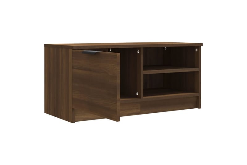 beBasic tv-bord 80x35x36,5 cm konstrueret træ brun egetræsfarve - Brun - Møbler - TV borde & mediemøbler - TV-borde
