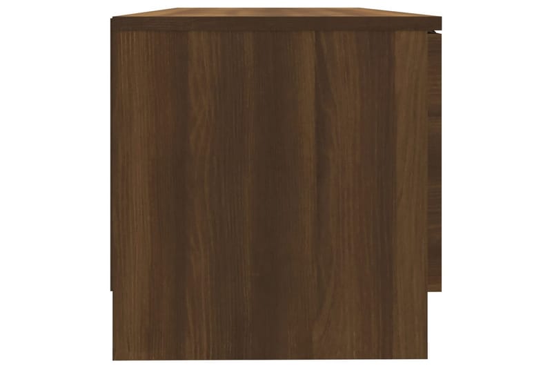 beBasic tv-bord 80x35x36,5 cm konstrueret træ brun egetræsfarve - Brun - TV-borde