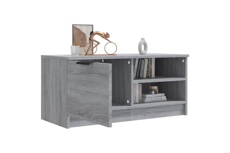 beBasic tv-bord 80x35x36,5 cm konstrueret træ grå sonoma-eg - GrÃ¥ - Møbler - TV borde & mediemøbler - TV-borde