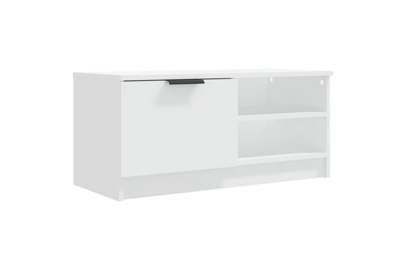 beBasic tv-bord 80x35x36,5 cm konstrueret træ hvid - Hvid - Møbler - TV borde & mediemøbler - TV-borde