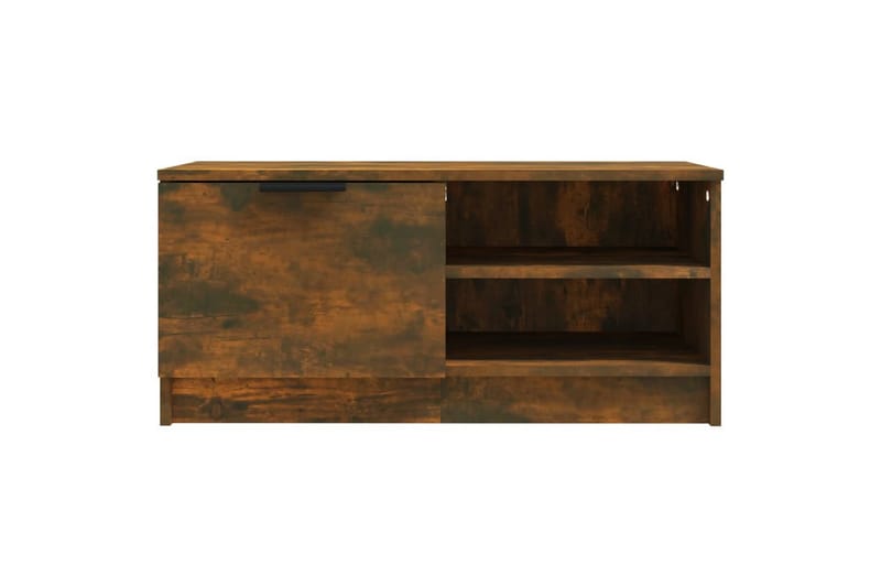 beBasic tv-bord 80x35x36,5 cm konstrueret træ røget egetræsfarve - Brun - Møbler - TV borde & mediemøbler - TV-borde