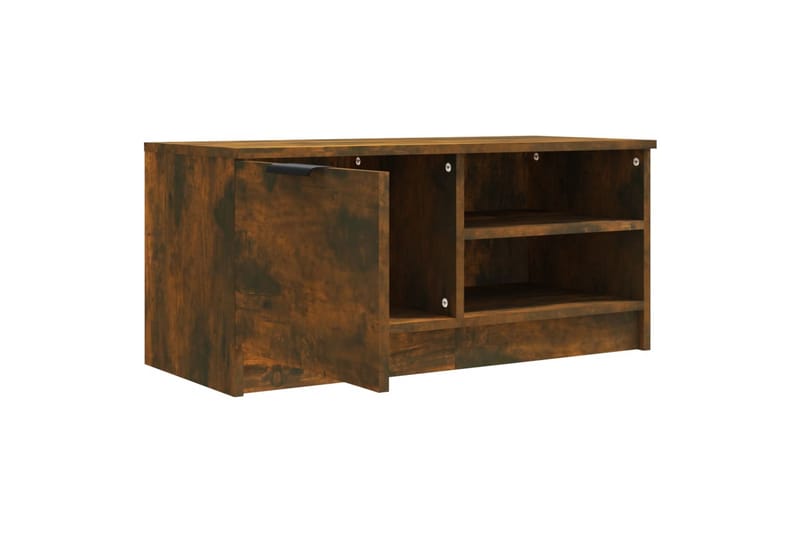 beBasic tv-bord 80x35x36,5 cm konstrueret træ røget egetræsfarve - Brun - Møbler - TV borde & mediemøbler - TV-borde