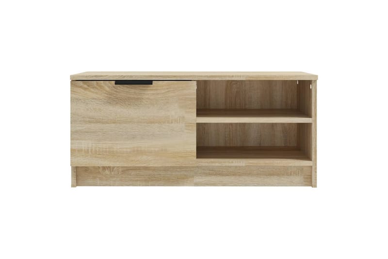 beBasic tv-bord 80x35x36,5 cm konstrueret træ sonoma-eg - Brun - Møbler - TV borde & mediemøbler - TV-borde