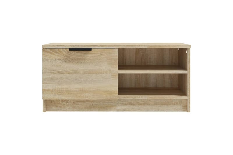 beBasic tv-bord 80x35x36,5 cm konstrueret træ sonoma-eg - Brun - TV-borde