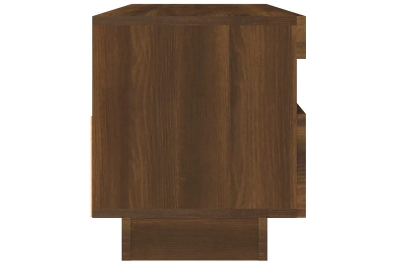 beBasic tv-bord med LED-lys 100x35x40 cm brun egetræsfarve - Brun - Møbler - TV borde & mediemøbler - TV-borde