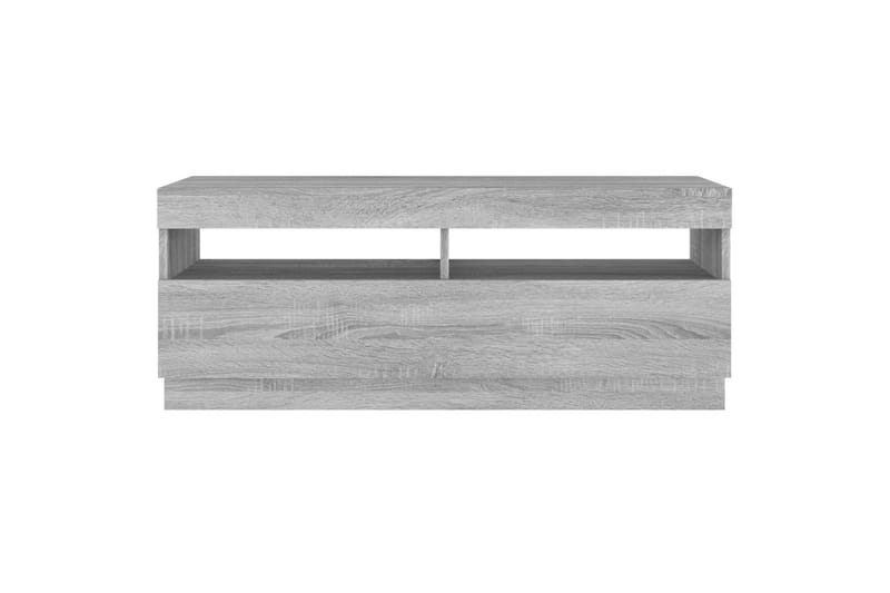 beBasic tv-bord med LED-lys 100x35x40 cm grå sonoma-eg - GrÃ¥ - Møbler - TV borde & mediemøbler - TV-borde