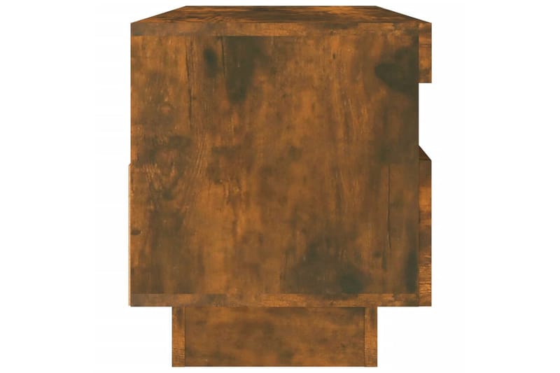 beBasic tv-bord med LED-lys 100x35x40 cm røget egetræsfarve - Brun - Møbler - TV borde & mediemøbler - TV-borde