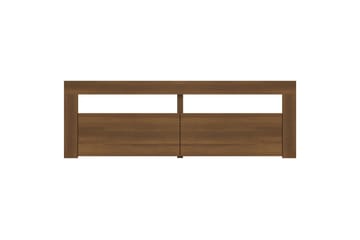beBasic tv-bord med LED-lys 120x35x40 cm brun egetræsfarve - Brun - Møbler - TV borde & mediemøbler - TV-borde
