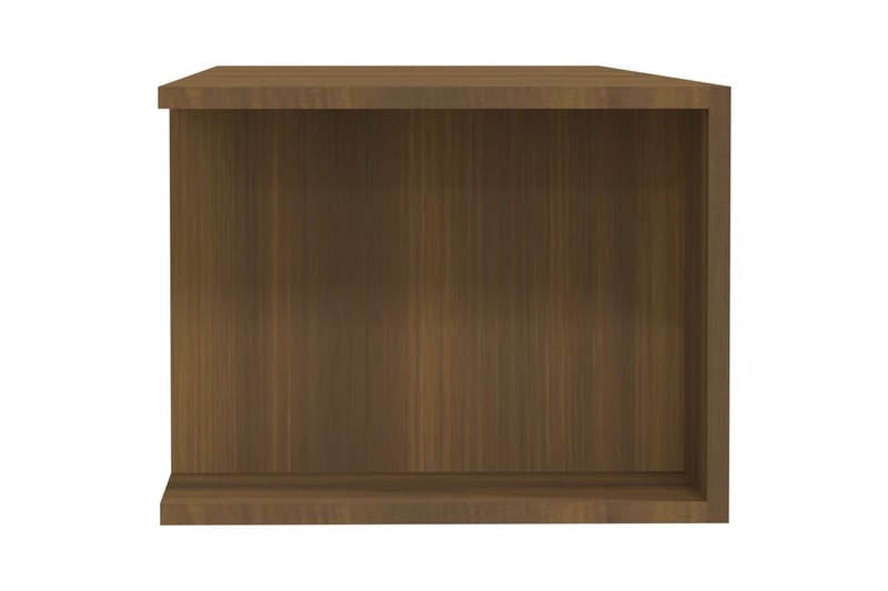 beBasic tv-bord med LED-lys 135x39x30 cm brun egetræsfarve - Brun - Møbler - TV borde & mediemøbler - TV-borde
