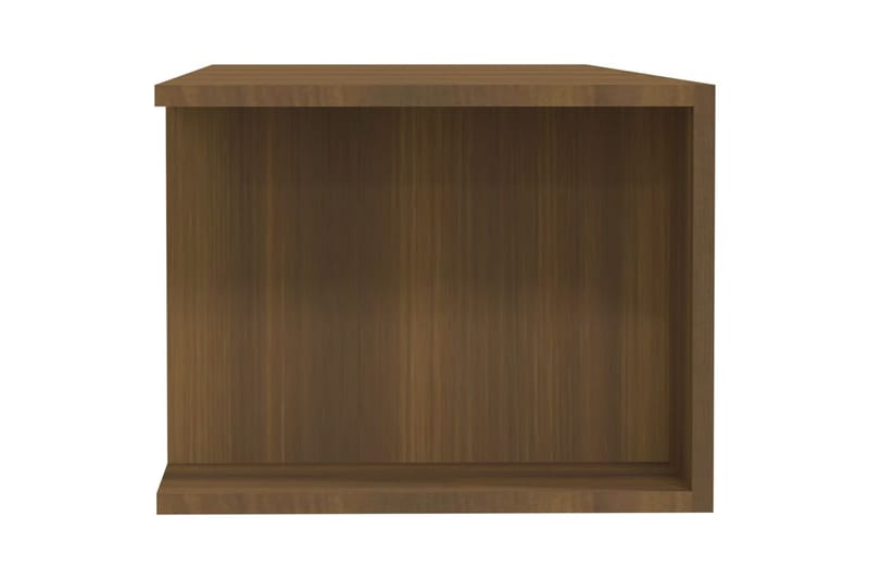 beBasic tv-bord med LED-lys 135x39x30 cm brun egetræsfarve - Brun - TV-borde
