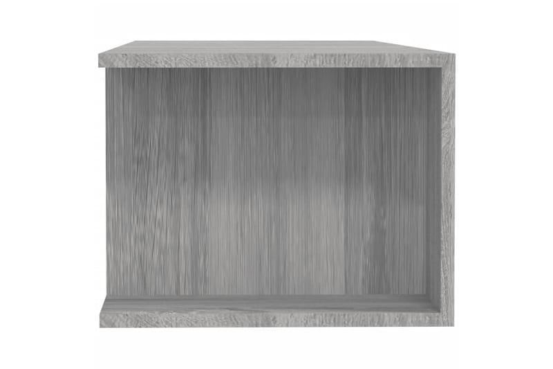 beBasic tv-bord med LED-lys 135x39x30 cm grå sonoma-eg - GrÃ¥ - TV-borde