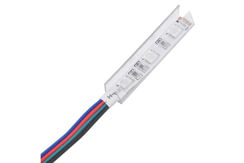 beBasic tv-bord med LED-lys 135x39x30 cm røget egetræsfarve - Brun - Møbler - TV borde & mediemøbler - TV-borde