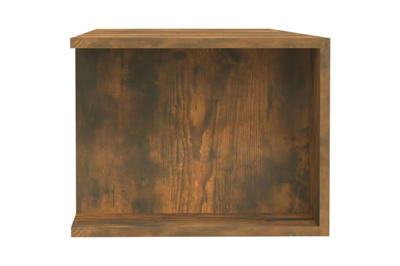 beBasic tv-bord med LED-lys 135x39x30 cm røget egetræsfarve - Brun - Møbler - TV borde & mediemøbler - TV-borde