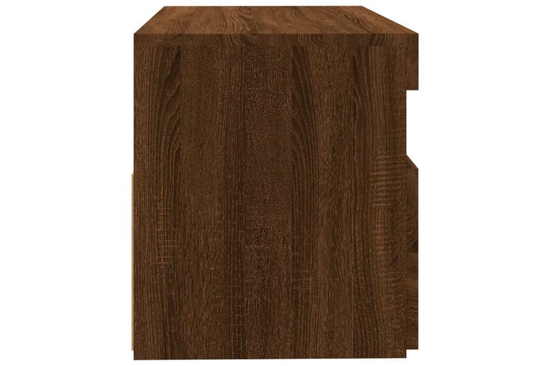 beBasic tv-bord med LED-lys 60x35x40 cm brun egetræsfarve - Brun - Møbler - TV borde & mediemøbler - TV-borde