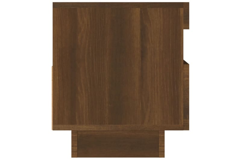 beBasic tv-bord med LED-lys 80x35x40 cm brun egetræsfarve - Brun - Møbler - TV borde & mediemøbler - TV-borde