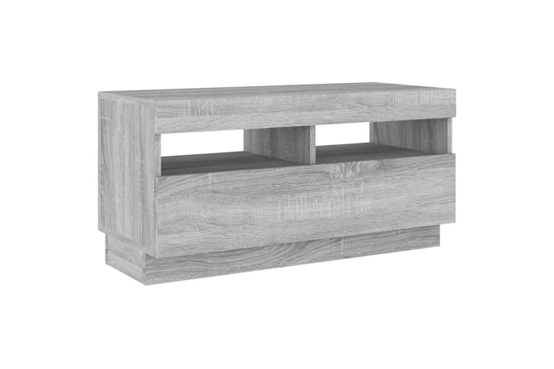 beBasic tv-bord med LED-lys 80x35x40 cm grå sonoma-eg - GrÃ¥ - Møbler - TV borde & mediemøbler - TV-borde