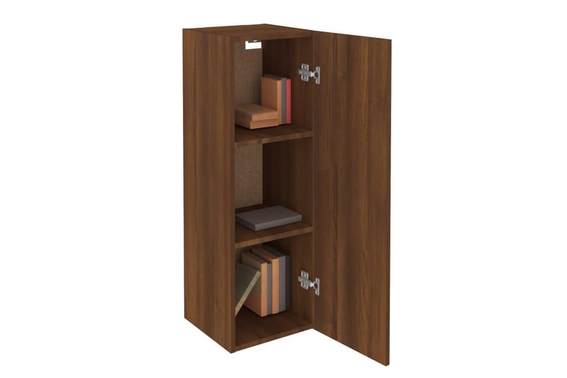 beBasic tv-borde 2 stk. 30,5x30x90 cm konstrueret træ brun egetræsfarve - Brun - Møbler - TV borde & mediemøbler - TV-borde