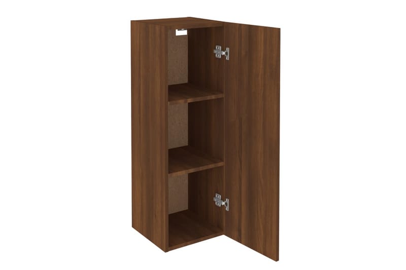 beBasic tv-borde 2 stk. 30,5x30x90 cm konstrueret træ brun egetræsfarve - Brun - Møbler - TV borde & mediemøbler - TV-borde