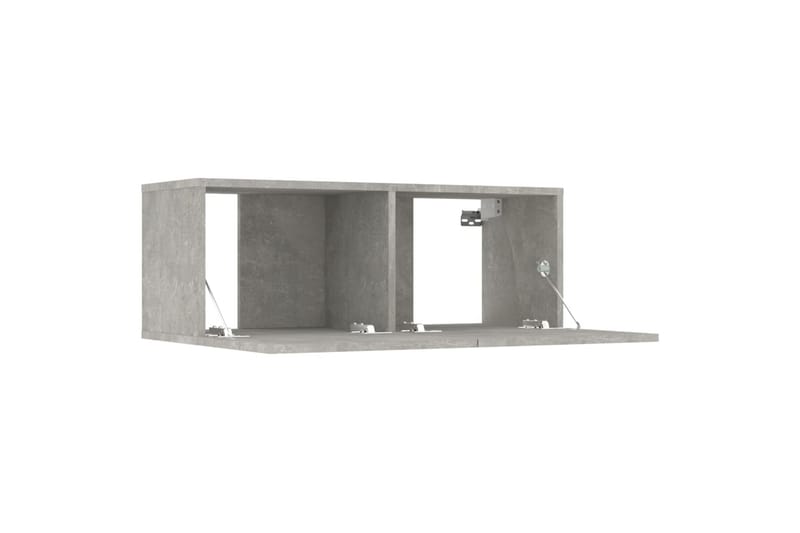 beBasic tv-borde 2 stk. 80x30x30 cm konstrueret træ betongrå - GrÃ¥ - TV-borde