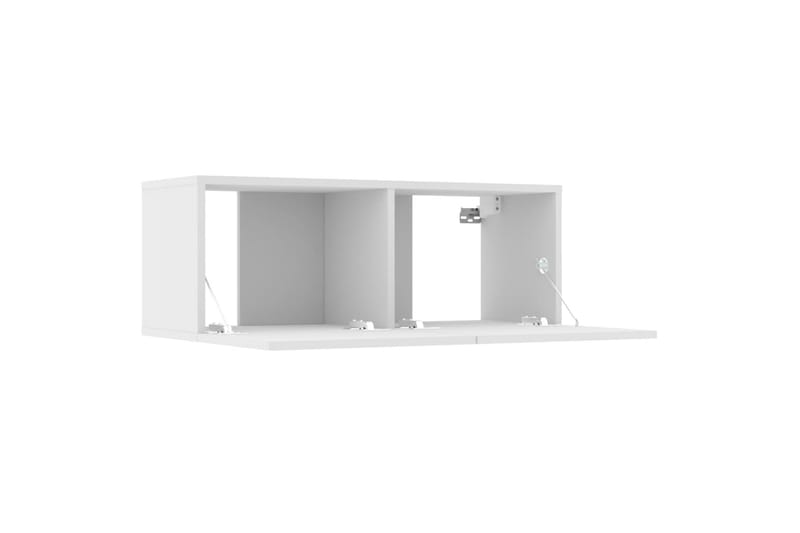 beBasic tv-borde 2 stk. 80x30x30 cm konstrueret træ hvid - Hvid - Møbler - TV borde & mediemøbler - TV-borde
