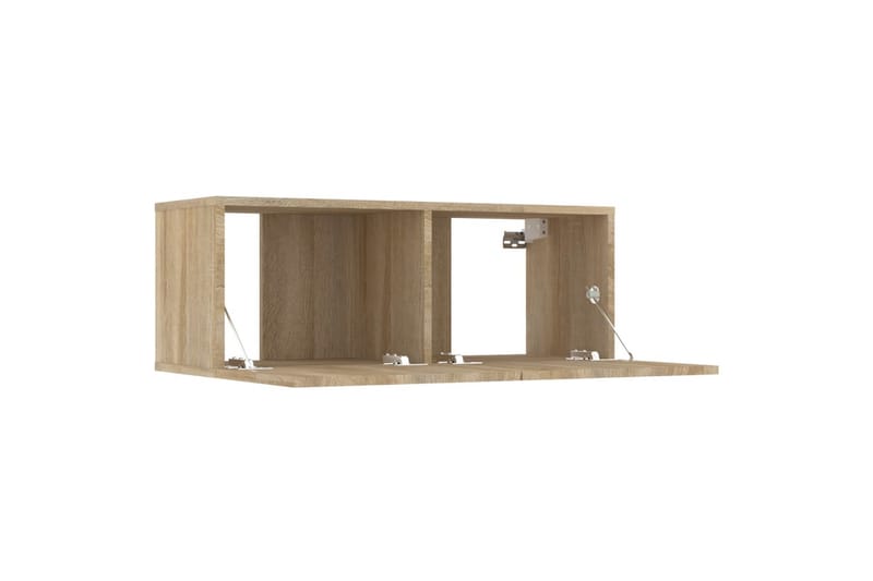 beBasic tv-borde 2 stk. 80x30x30 cm konstrueret træ sonoma-eg - Brun - Møbler - TV borde & mediemøbler - TV-borde