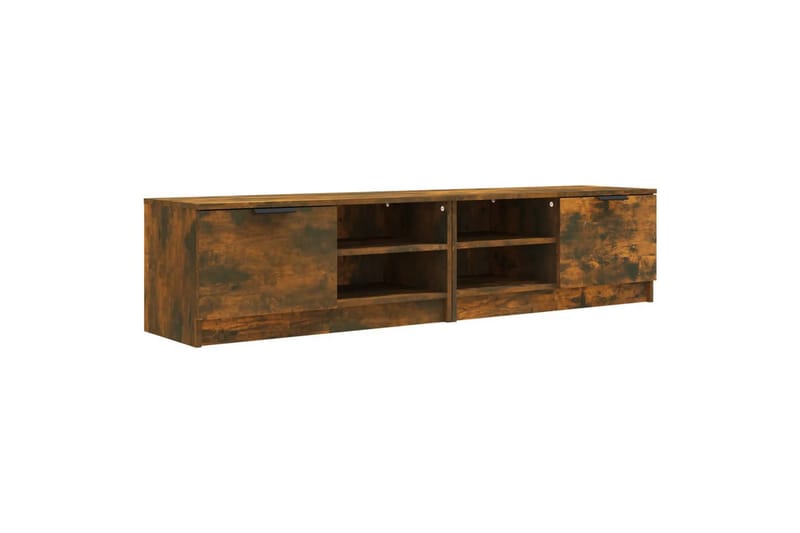 beBasic tv-borde 2 stk. 80x35x36,5 cm konstrueret træ røget egetræ - Brun - Møbler - TV borde & mediemøbler - TV-borde
