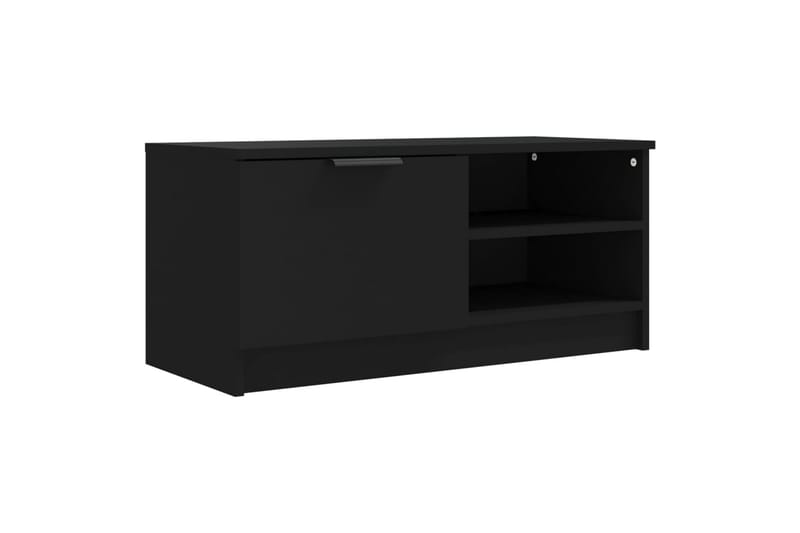 beBasic tv-borde 2 stk. 80x35x36,5 cm konstrueret træ sort - Sort - TV-borde