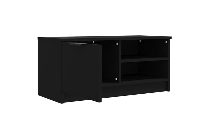 beBasic tv-borde 2 stk. 80x35x36,5 cm konstrueret træ sort - Sort - Møbler - TV borde & mediemøbler - TV-borde