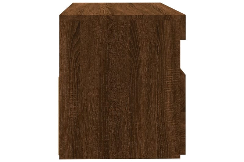 beBasic tv-borde 2 stk. med LED-lys 60x35x40 cm brun egetræsfarve - Brun - Møbler - TV borde & mediemøbler - TV-borde