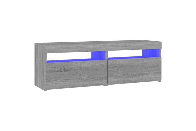 beBasic tv-borde 2 stk. med LED-lys 60x35x40 cm grå sonoma-eg - GrÃ¥ - Møbler - TV borde & mediemøbler - TV-borde