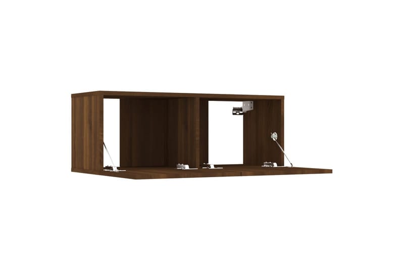 beBasic tv-skabe 2 stk. 80x30x30 cm konstrueret træ brun egetræsfarve - Brun - Møbler - TV borde & mediemøbler - TV-borde