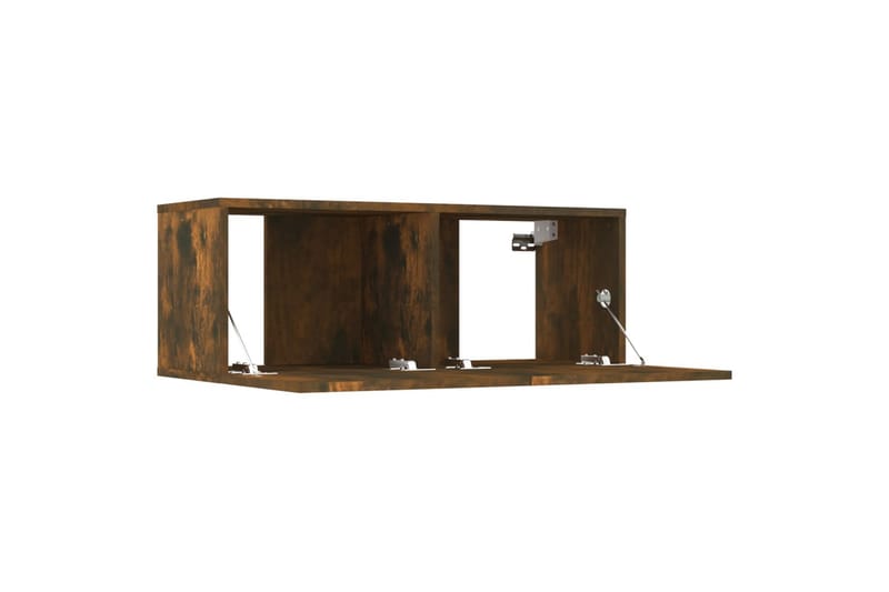 beBasic tv-skabe 2 stk. 80x30x30 cm konstrueret træ røget egetræ - Brun - Møbler - TV borde & mediemøbler - TV-borde