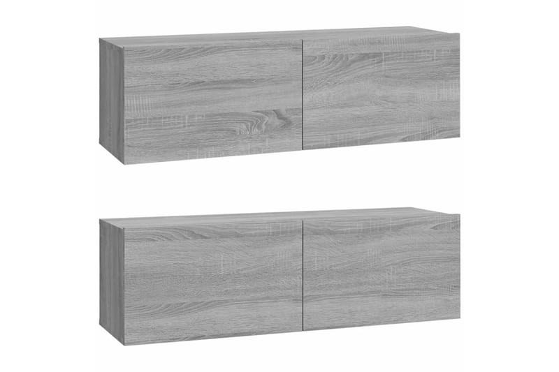 beBasic tv-skabe til væg 2 stk. 100x30x30 cm konstrueret træ grå sonoma - GrÃ¥ - Møbler - TV borde & mediemøbler - TV-borde