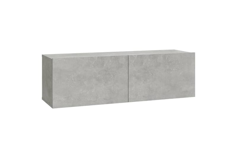 beBasic væghængte tv-skabe 2 stk. 100x30x30 cm konstrueret træ betongrå - GrÃ¥ - Møbler - TV borde & mediemøbler - TV-borde