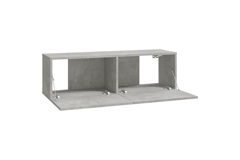 beBasic væghængte tv-skabe 2 stk. 100x30x30 cm konstrueret træ betongrå - GrÃ¥ - Møbler - TV borde & mediemøbler - TV-borde