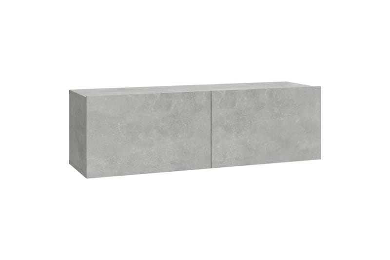 beBasic væghængte tv-skabe 4 stk. 100x30x30 cm betongrå - GrÃ¥ - Møbler - TV borde & mediemøbler - TV-borde