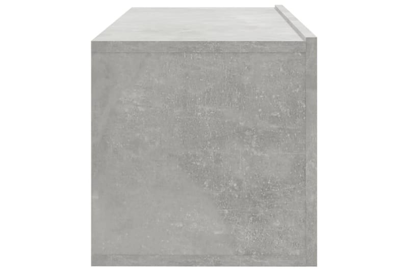 beBasic væghængte tv-skabe 4 stk. 100x30x30 cm betongrå - GrÃ¥ - Møbler - TV borde & mediemøbler - TV-borde