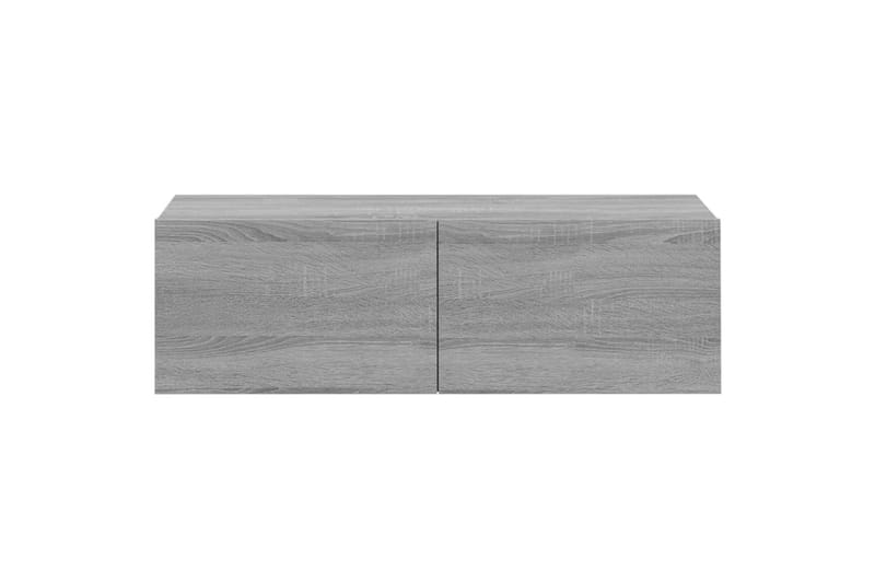beBasic væghængte tv-skabe 4 stk. 100x30x30 cm grå sonoma-eg - GrÃ¥ - Møbler - TV borde & mediemøbler - TV-borde