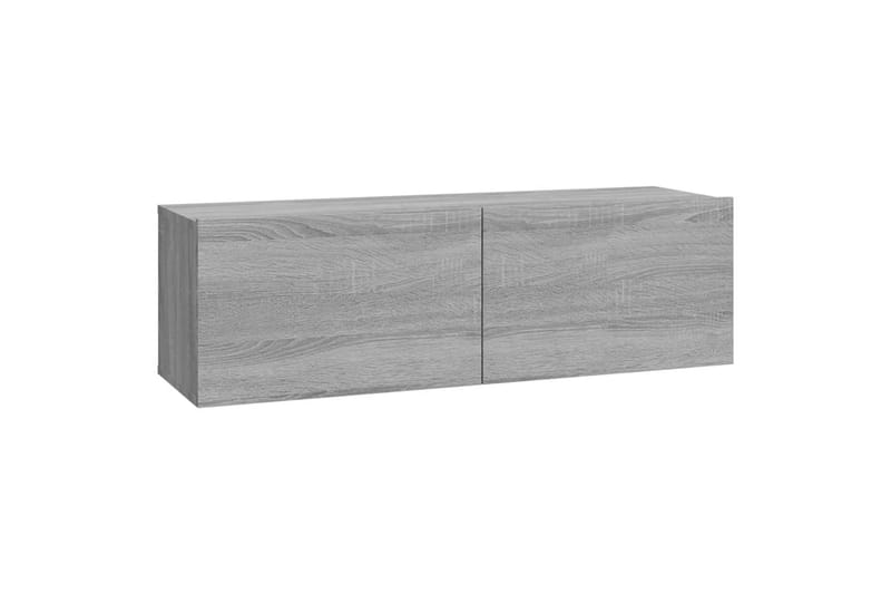 beBasic væghængte tv-skabe 4 stk. 100x30x30 cm grå sonoma-eg - GrÃ¥ - Møbler - TV borde & mediemøbler - TV-borde