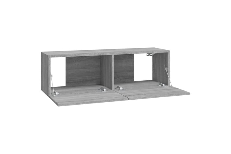 beBasic væghængte tv-skabe 4 stk. 100x30x30 cm grå sonoma-eg - GrÃ¥ - Møbler - TV borde & mediemøbler - TV-borde