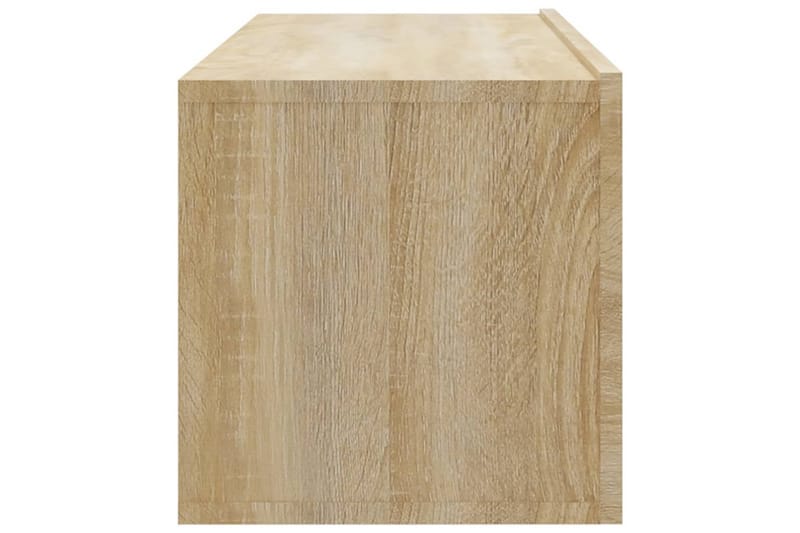 beBasic væghængte tv-skabe 4 stk. 100x30x30 cm sonoma-eg - Brun - Møbler - TV borde & mediemøbler - TV-borde