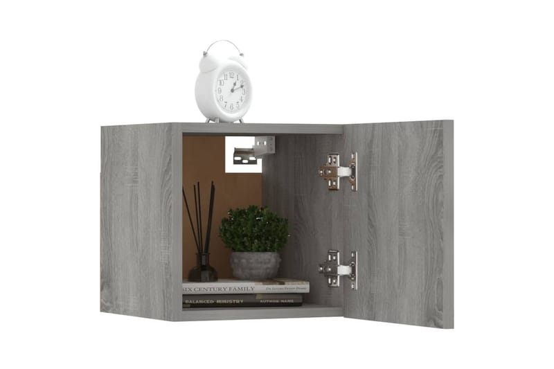 beBasic væghængte tv-skabe 8 stk. 30,5x30x30 cm grå sonoma-eg - GrÃ¥ - Møbler - TV borde & mediemøbler - TV-borde