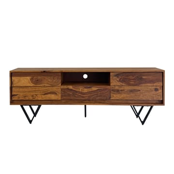 Belano TV-bænk 160 cm Industriel stil - Varm brun med sorte ben - Møbler - TV borde & mediemøbler - TV-borde