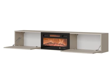 Berik tv-bænk 180 cm - beige og sort - Møbler - TV borde & mediemøbler - TV-borde