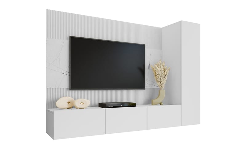 Bernice TV-skab 220x38 cm - Beige - Møbler - TV borde & mediemøbler - TV-skab