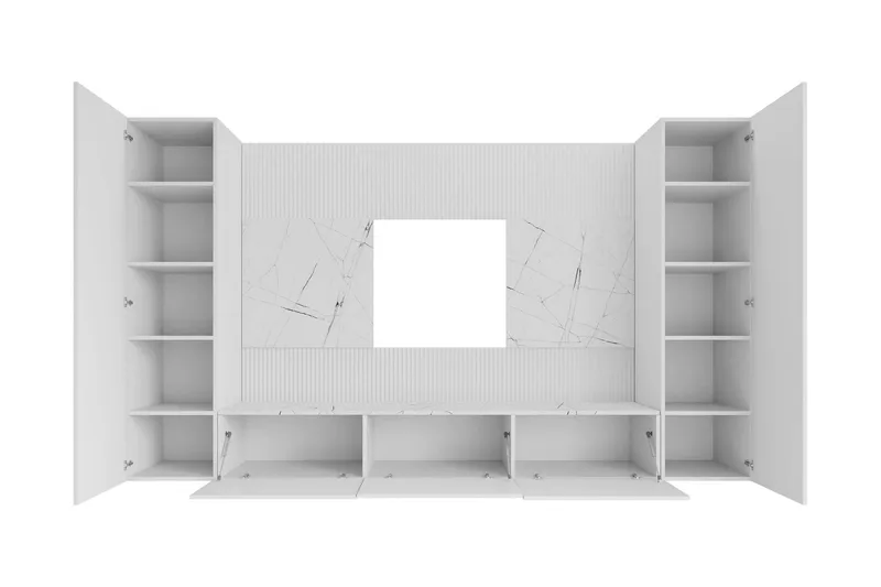 Bernice TV-skab 260x38 cm - Beige - Møbler - TV borde & mediemøbler - Tv-møbelsæt