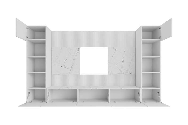 Bernice TV-skab 260x38 cm - Beige - Møbler - TV borde & mediemøbler - TV-skab