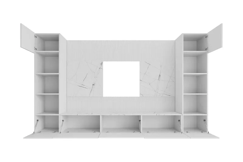 Bernice TV-skab 260x38 cm - Beige - Møbler - TV borde & mediemøbler - Tv-møbelsæt