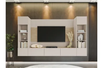 Bernice TV-skab 260x38 cm - Beige - Møbler - TV borde & mediemøbler - Tv-møbelsæt